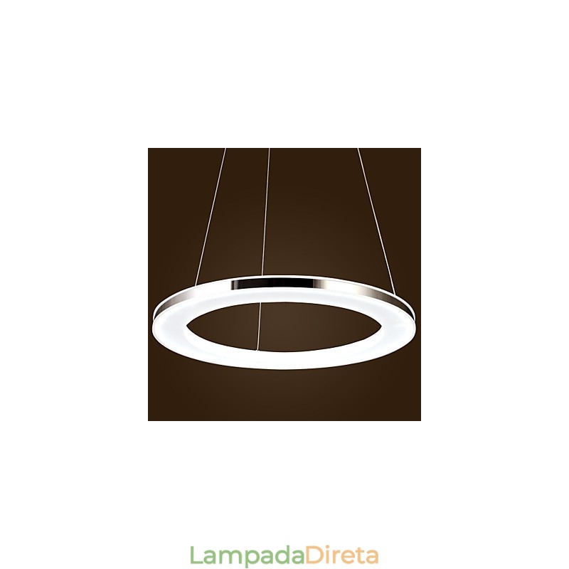 Luminária pendente de metal contemporânea moderna