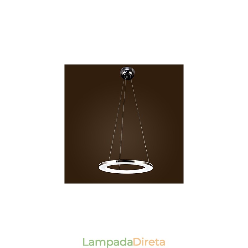 Luminária pendente de metal contemporânea moderna