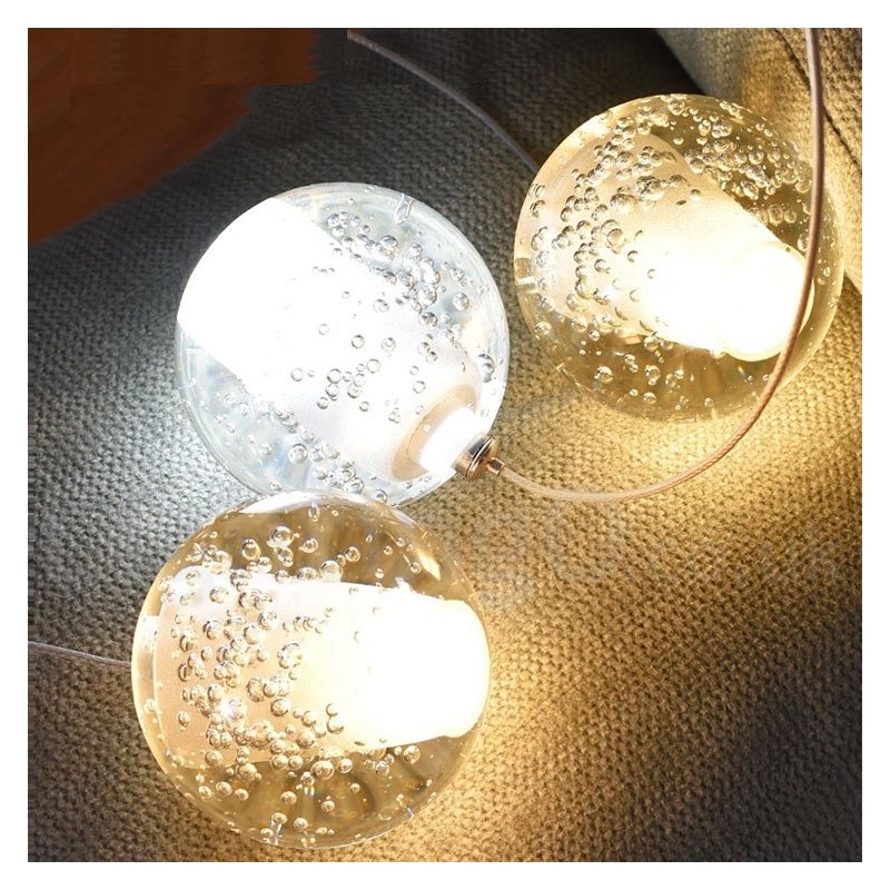 Luminária pendente de bola de cristal Meteorer de palco de engenharia criativa