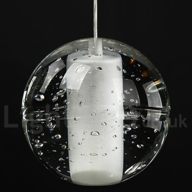 Luminária pendente de bola de cristal Meteorer de palco de engenharia criativa