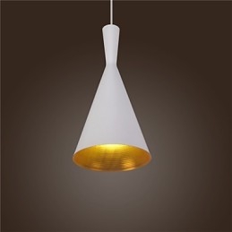 Luminária pendente retrô vintage Tom Dixon design preto branco tipo C luminárias pendentes café