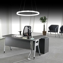 Luminária pendente de design moderno, de acrílico de alta qualidade, com anel único