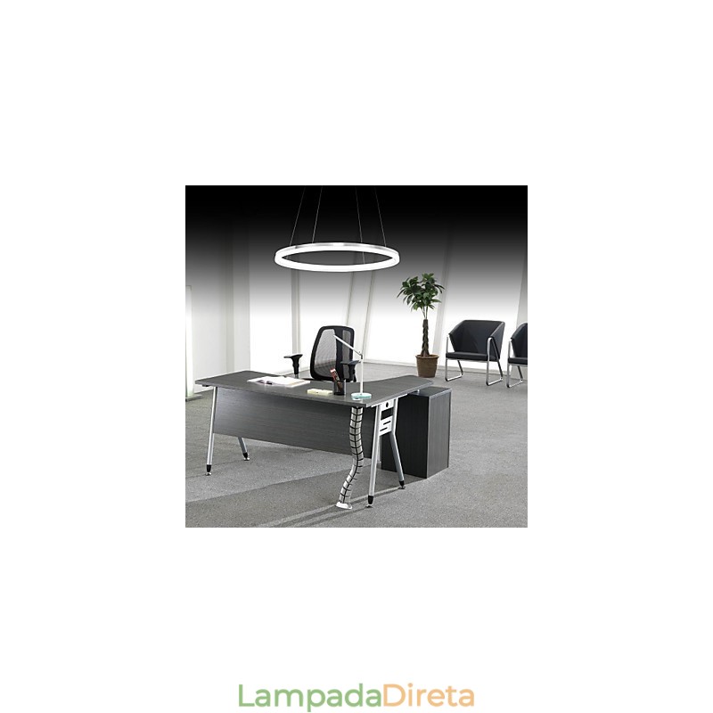 Luminária pendente de design moderno, de acrílico de alta qualidade, com anel único