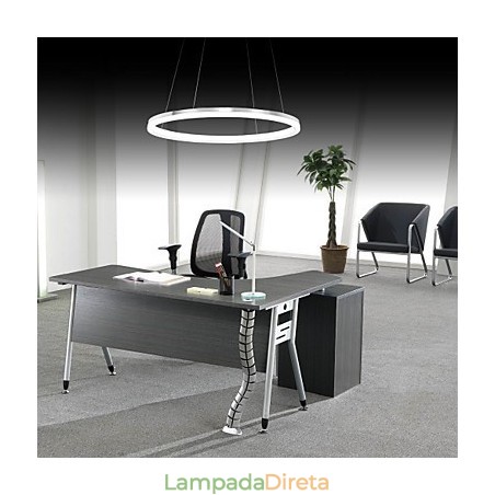 Luminária pendente de design moderno, de acrílico de alta qualidade, com anel único Luminária pendente de design moderno, de acrílico de alta qualidade, com anel único