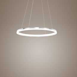 Luminária pendente de design moderno, de acrílico de alta qualidade, com anel único