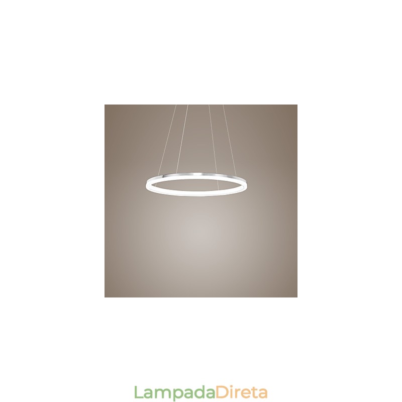 Luminária pendente de design moderno, de acrílico de alta qualidade, com anel único