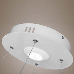 Luminária pendente de design moderno, de acrílico de alta qualidade, com anel único