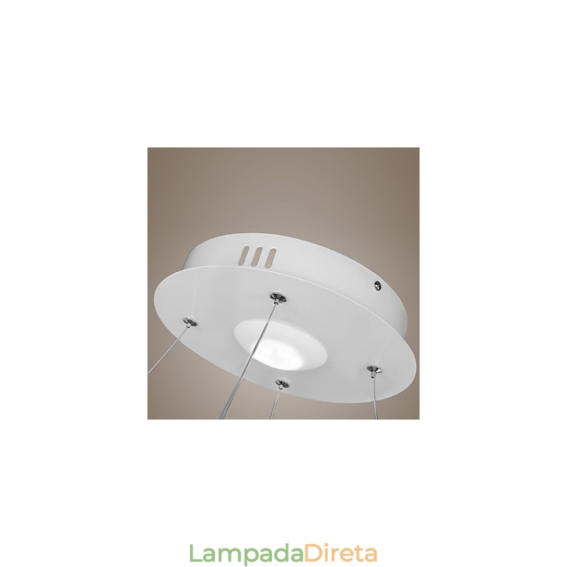 Luminária pendente de design moderno, de acrílico de alta qualidade, com anel único