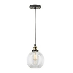Luminária pendente industrial de fábrica, latão antigo, luminária com abajur de vidro, luminária pendente de café