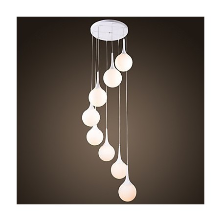 Luminária pendente moderna contemporânea com globo galvanizado Luminária pendente moderna contemporânea com globo galvanizado