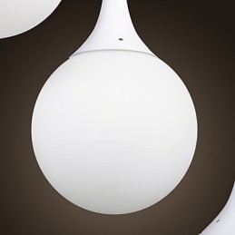 Luminária pendente moderna contemporânea com globo galvanizado