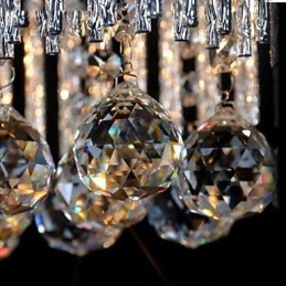 Lustre moderno contemporâneo tradicional clássico de cristal e metal para crianças