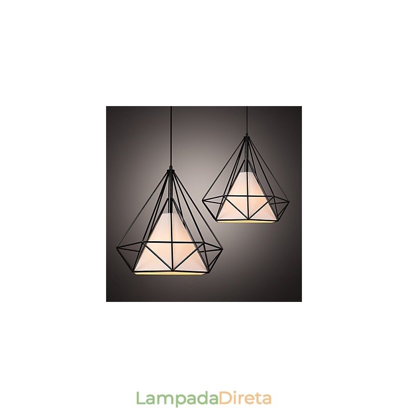 Loft Industrial Wind Restaurando Formas Antigas Lâmpadas de Ferro Forjado Lanternas Gaiola Lustre