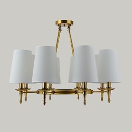 Família de luminárias pendentes com design decorativo contemporâneo moderno de 8 luzes