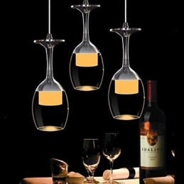3 Luz Moderna Contemporânea Tradicional Clássica Country Bowl Lustre de Vidro Cromado Luz Pendente