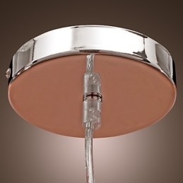 Luminária pendente de cristal estilo cilindro