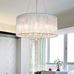 Pendente Tambor Moderno 4 Luzes