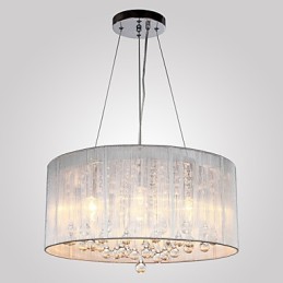 Pendente Tambor Moderno 4 Luzes