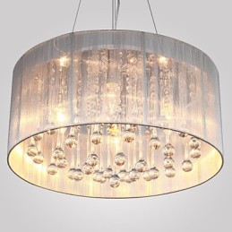 Pendente Tambor Moderno 4 Luzes