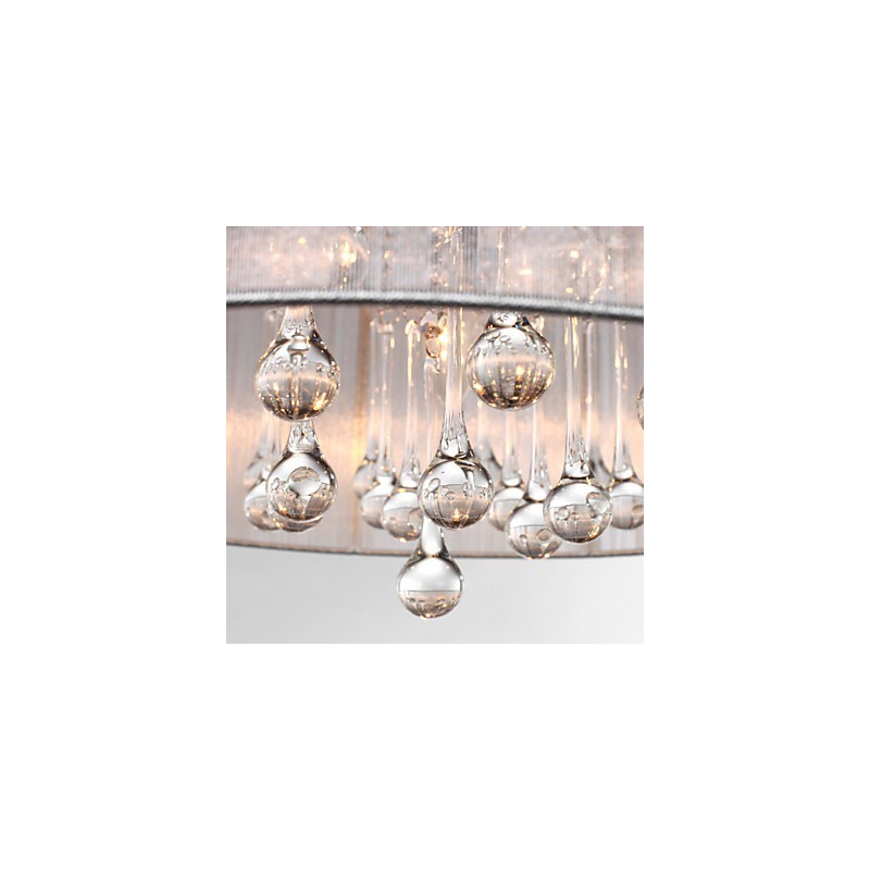 Pendente Tambor Moderno 4 Luzes