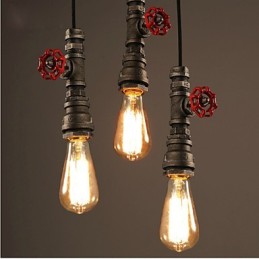 Luminária pendente retrô Act The Role Ofing Decoração de loft Luminária pendente de tubo industrial rural