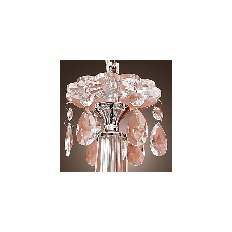 Lustre de Cristal Moderno 2 Níveis Sala 12 Luzes