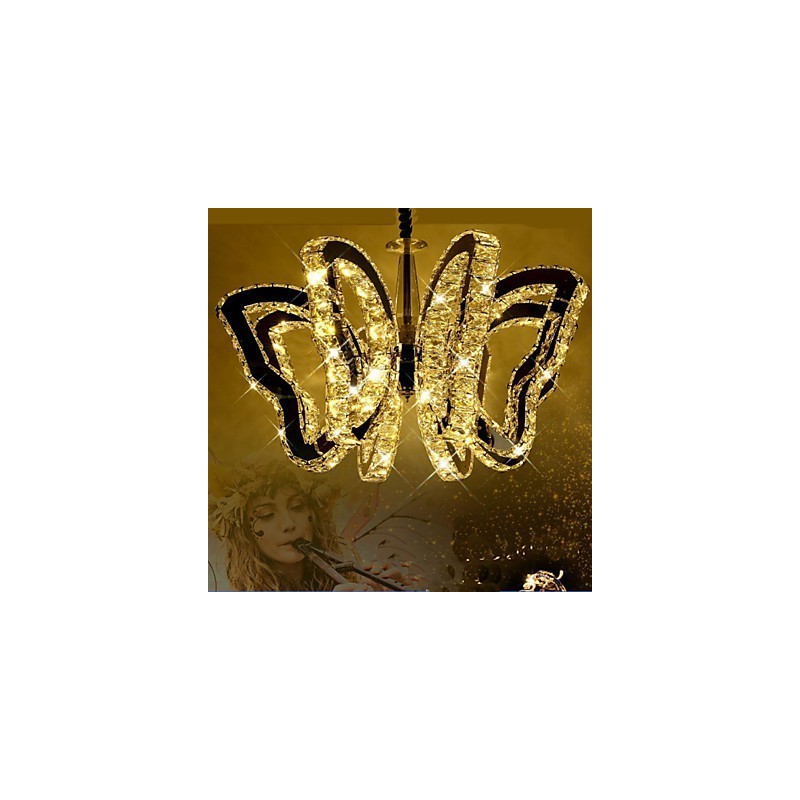 Lâmpada borboleta moderna lâmpada de cristal de luxo 8
