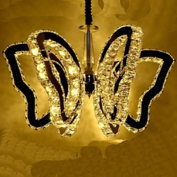 Lâmpada borboleta moderna lâmpada de cristal de luxo 8