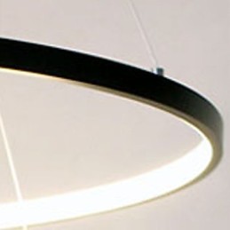 Luminária pendente design moderno anel