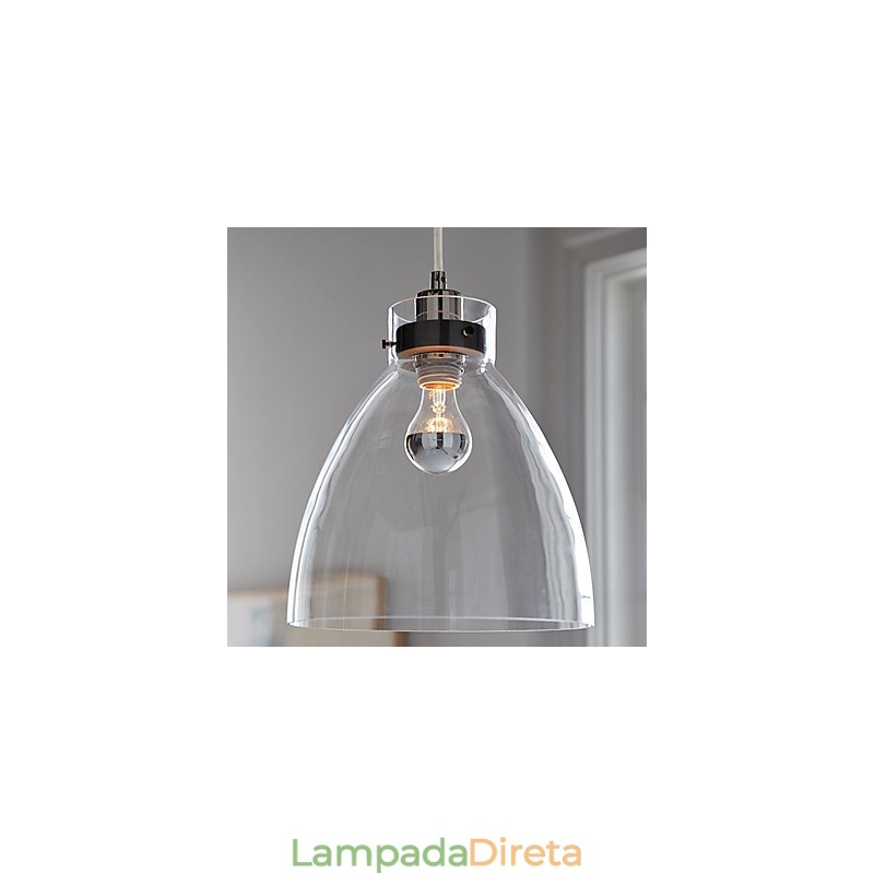 Luminária pendente design moderno 1 luz