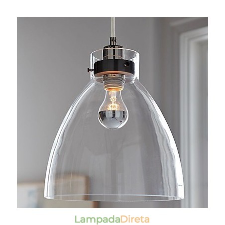 Luminária pendente design moderno 1 luz