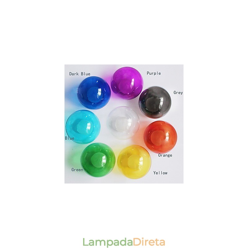 Luminária pendente moderna de vidro colorido Bubble Globe com 19 luzes