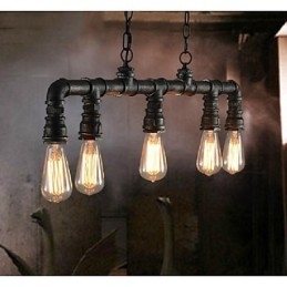Tradicional Clássico Vintage Lanterna Country Retro Mini Estilo Pintura Metal Pingente Luz Jantar