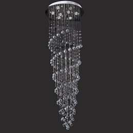 Moderno Contemporâneo Cristal Cromado Metal Montagem Embutida