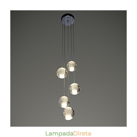 Luminária pendente moderna Luminária pendente Luzes G4 Retroifit Cristal cromado para escadas Luz Luminária pendente moderna Luminária pendente Luzes G4 Retroifit Cristal cromado para escadas Luz