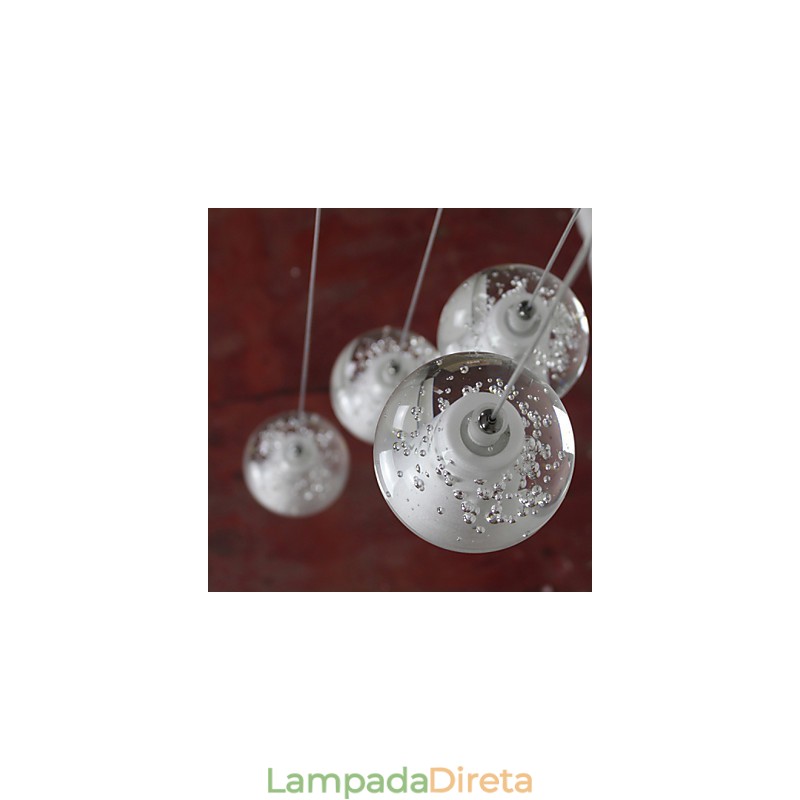 Luminária pendente moderna Luminária pendente Luzes G4 Retroifit Cristal cromado para escadas Luz