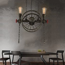 Lustre Americano de Roda de Ferro