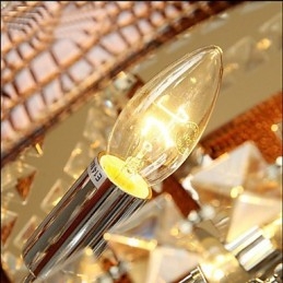 Pós-moderno luxo couro cristal criativo lustre lron