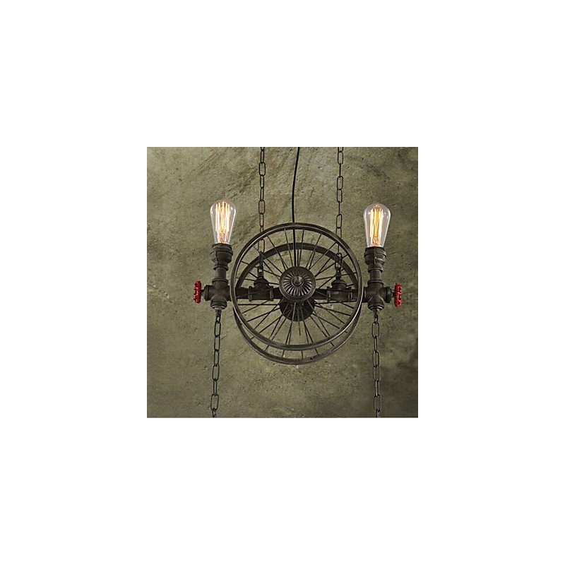 Lustre Americano de Roda de Ferro