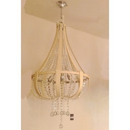 Pós-moderno luxo couro cristal criativo lustre lron