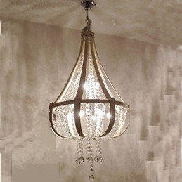 Pós-moderno luxo couro cristal criativo lustre lron