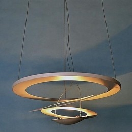 Luminária pendente de metal contemporânea moderna