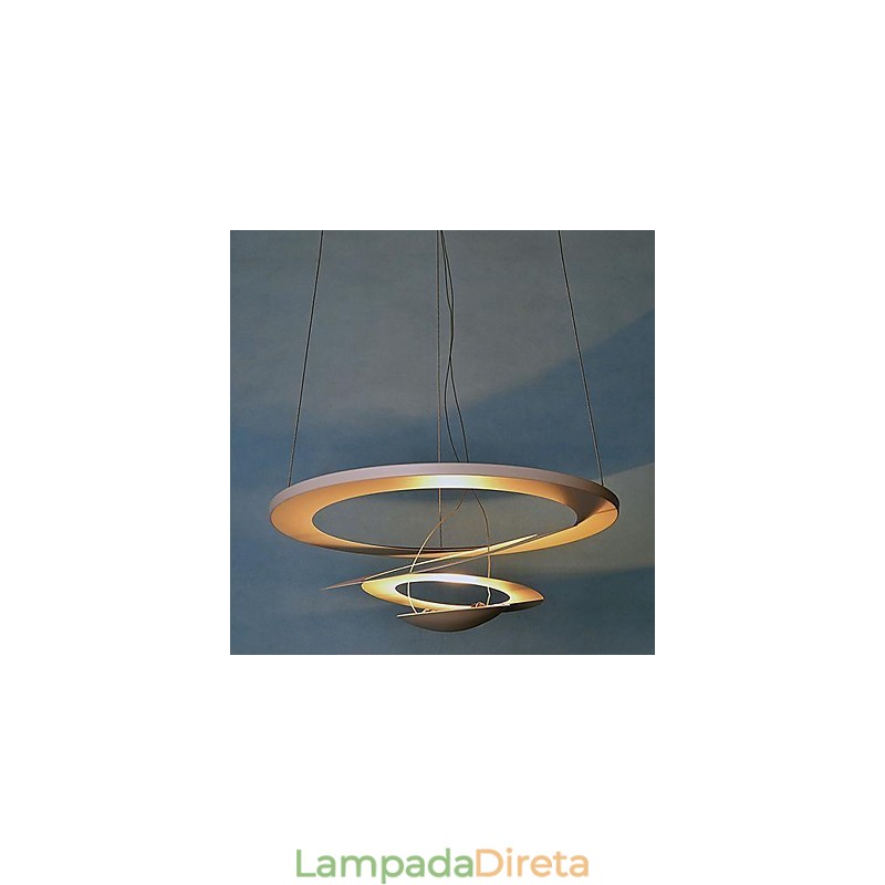 Luminária pendente de metal contemporânea moderna