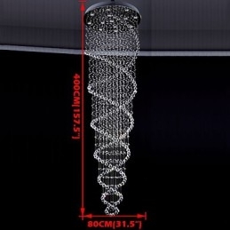 Luminárias pendentes de cristal de teto 13 luzes modernas canpoy prateado transparente luminárias de cristal K9