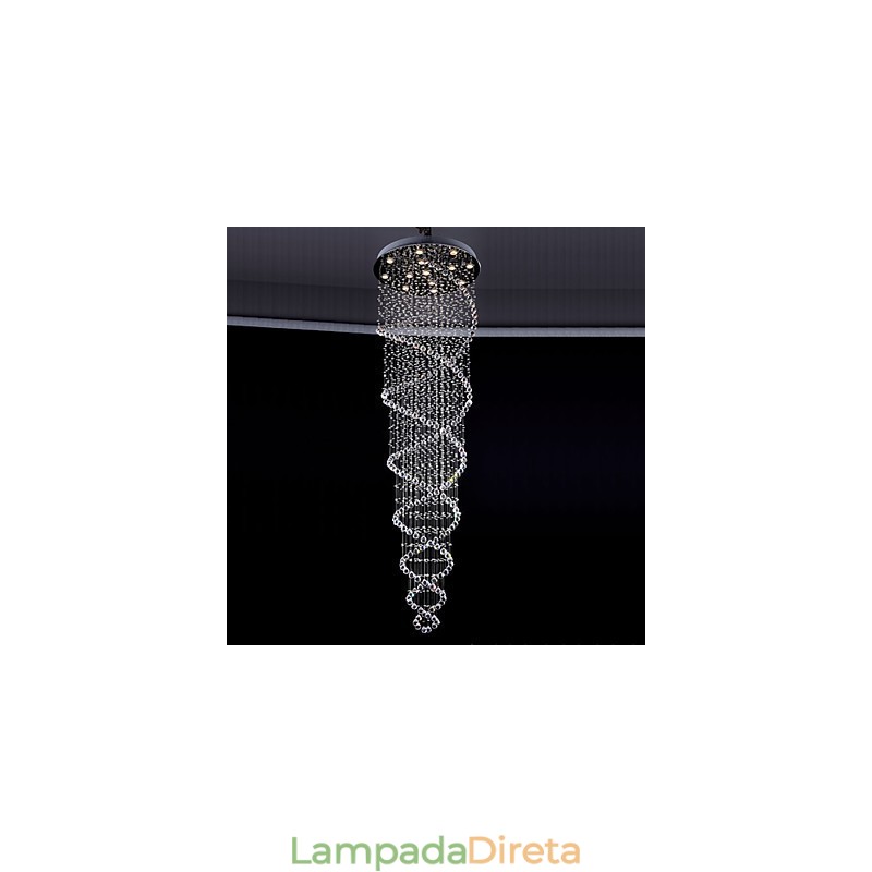 Luminárias pendentes de cristal de teto 13 luzes modernas canpoy prateado transparente luminárias de cristal K9