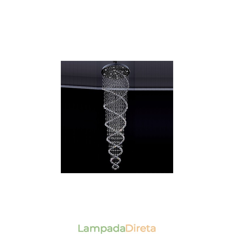 Luminárias pendentes de cristal de teto 13 luzes modernas canpoy prateado transparente luminárias de cristal K9