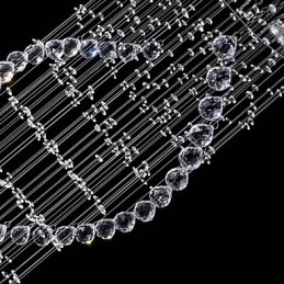 Luminárias pendentes de cristal de teto 13 luzes modernas canpoy prateado transparente luminárias de cristal K9