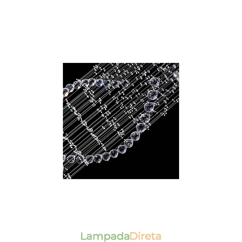 Luminárias pendentes de cristal de teto 13 luzes modernas canpoy prateado transparente luminárias de cristal K9
