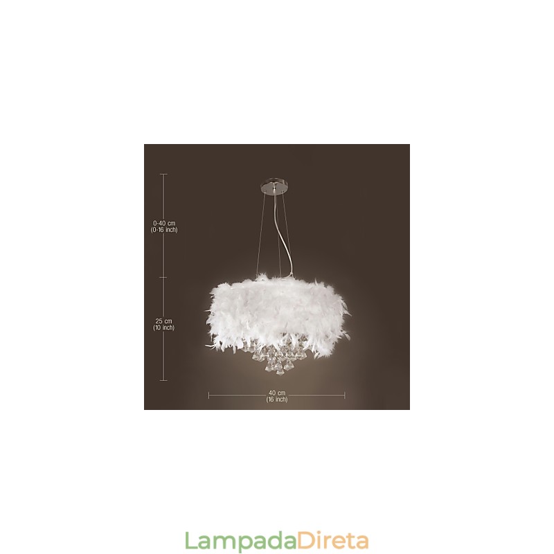 Moderno contemporâneo tambor cristal mini estilo galvanizado pingente luz