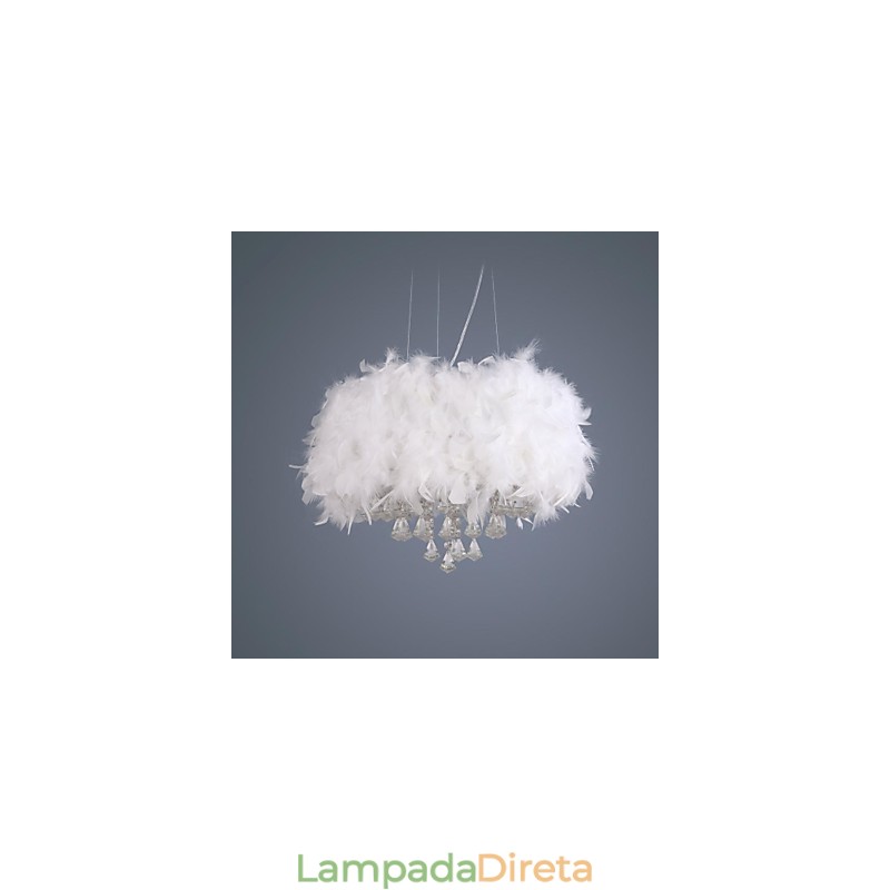 Moderno contemporâneo tambor cristal mini estilo galvanizado pingente luz